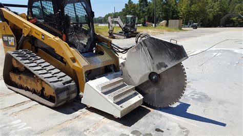 cuts inc skid steer saw|skid steer saw attachments.